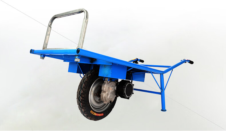 农用独轮电动手推车 鸡公车农用电动车工地爬坡手推独轮车果园运输