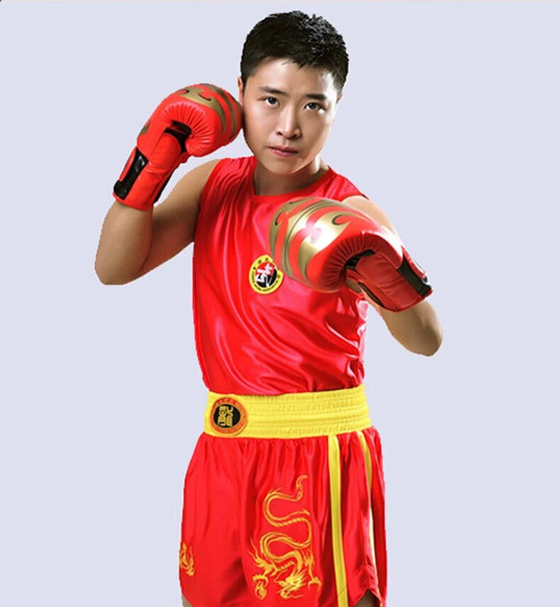 【官方旗舰】ufc训练服 九段龙散打服拳击套装泰拳mma绣龙短裤格斗