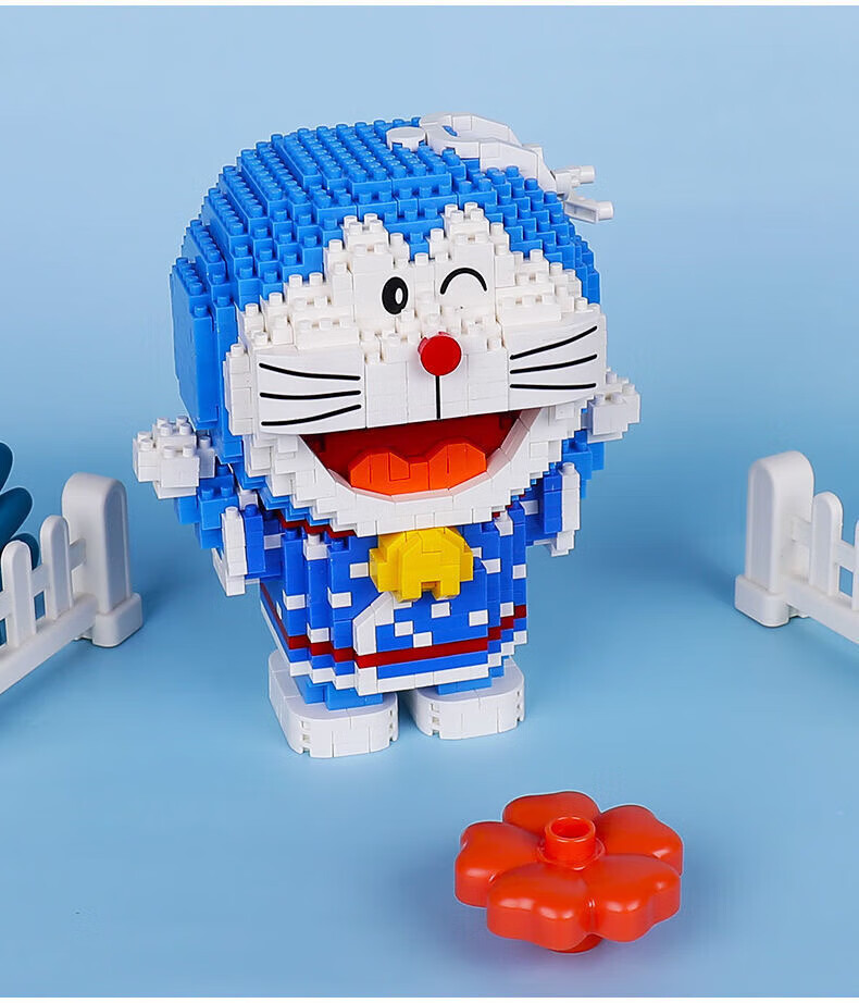 乐高(lego)哆啦a梦积木机器猫小颗粒拼装女孩系列叮当猫成人高难度