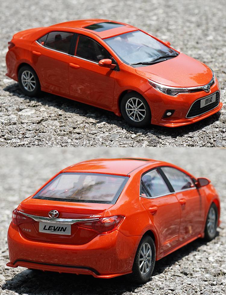 汉兰达车模 1:24广汽丰田汉兰达雷凌遥控车玩具仿真汽车模型 雷凌橙色