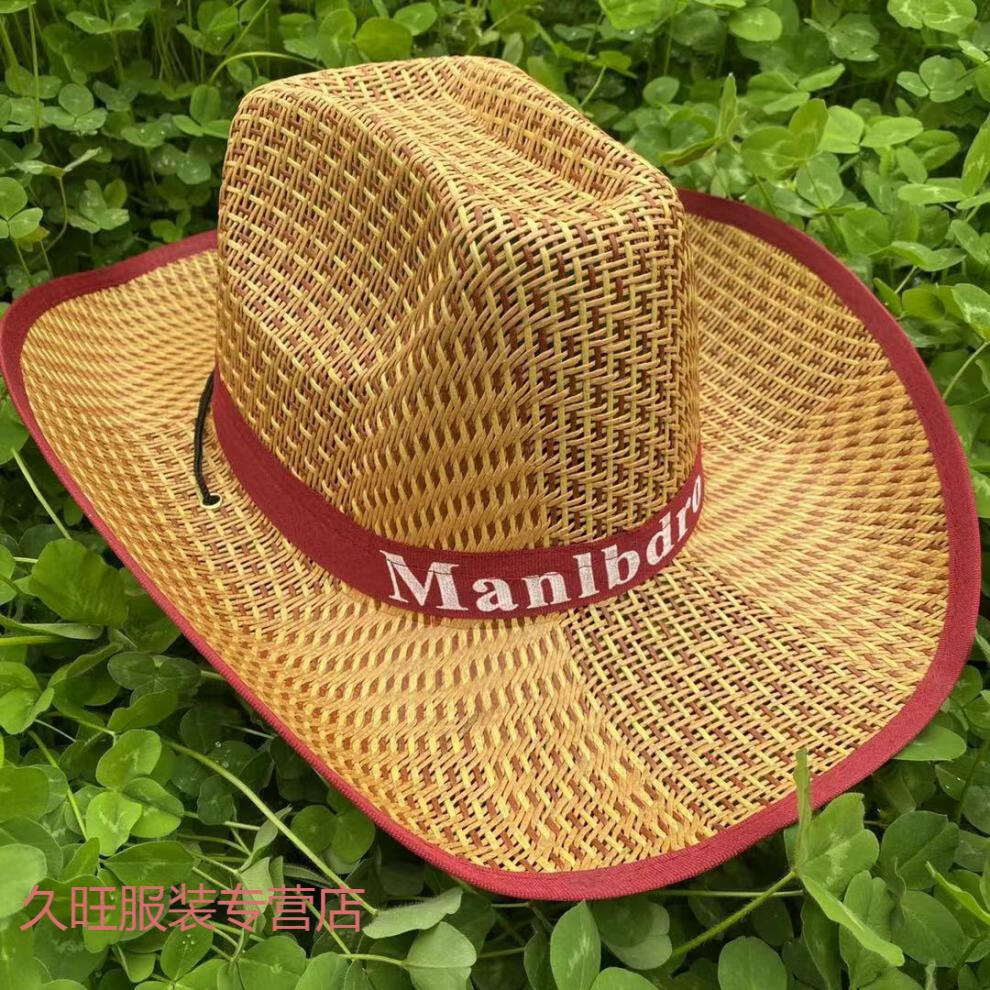 干农活草帽子 夏季男女防晒帽农民草帽遮阳防水帽子可印字劳保用品大