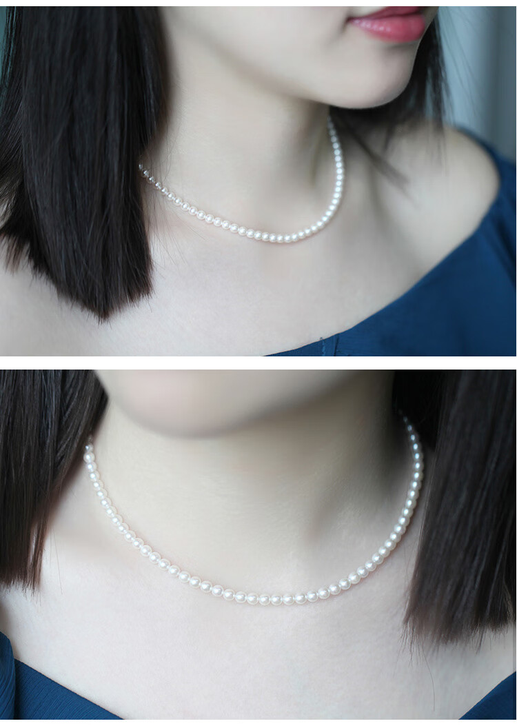 【七夕礼物】西菲顿 小晞珠宝日本akoya海水珍珠花珠项链4-4.