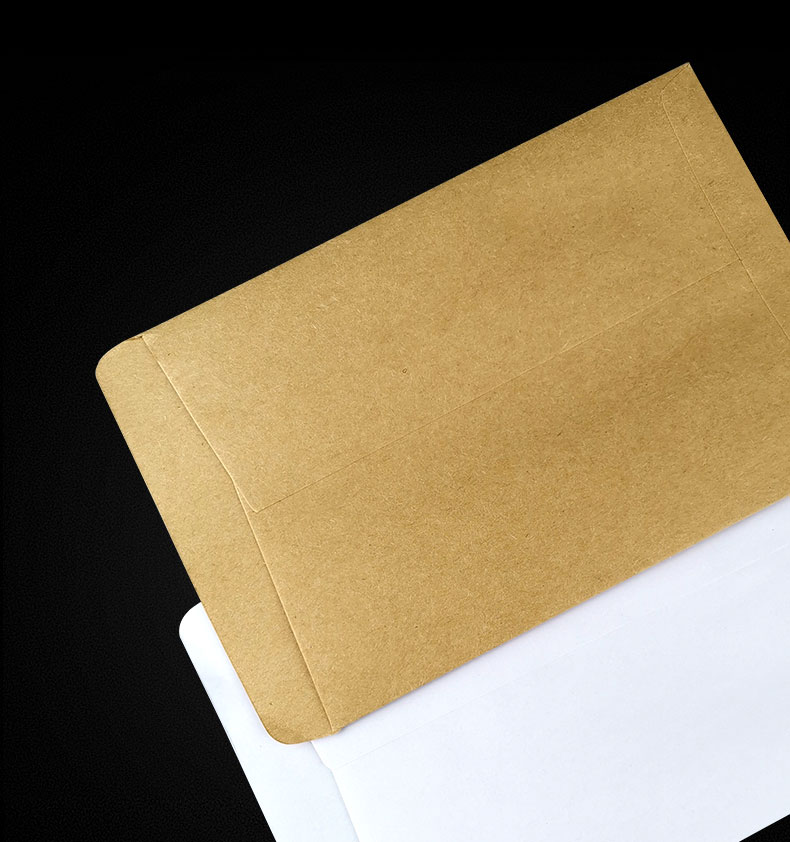 黄色袋子牛皮纸袋工资袋装钱的现金钱袋票据袋小号白色批发a4纸大号9