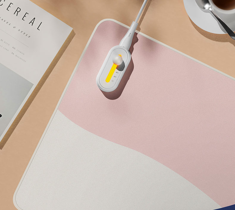 米家质零加热垫超大办公室桌面暖桌垫学生写字暖手发热桌垫暖垫子雪山