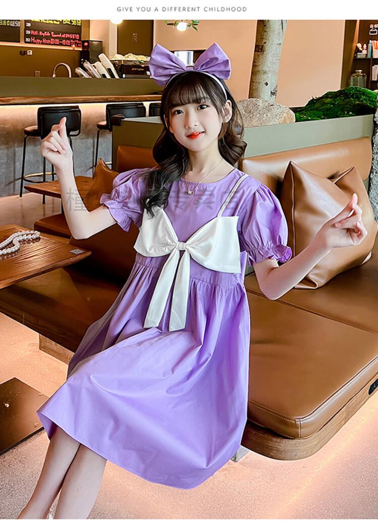 小裙子女童小公主裙中大童女孩子夏天穿的裙子9-12岁小学生儿童连衣裙