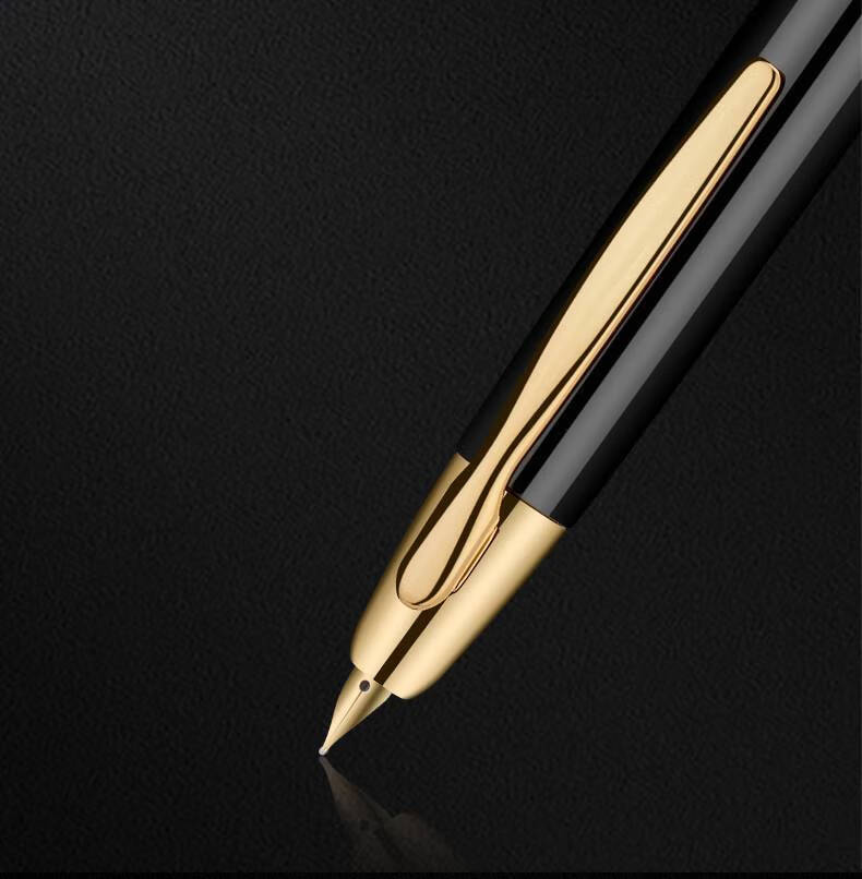 百乐(pilot)日本capless黑武士钢笔礼盒装限定款按压式伸缩18k金尖