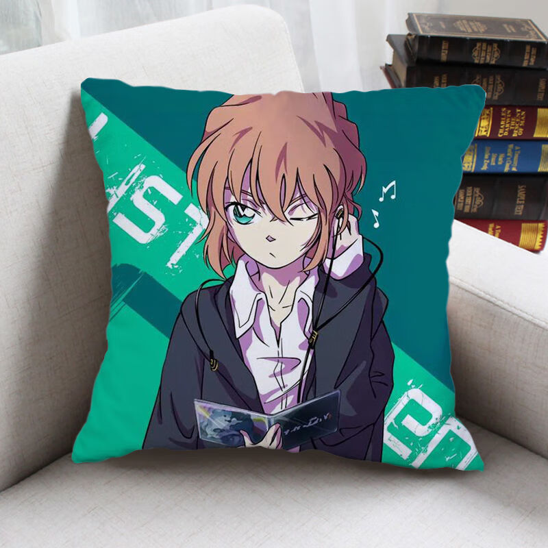 灰原哀动漫抱枕双面名侦探柯南周边二次元靠枕定做枕头生日礼物 j 50*