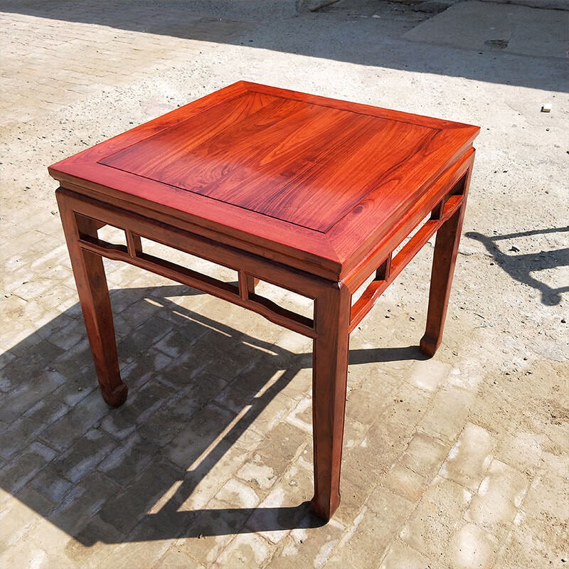 八仙桌批发实木正方形老榆木八仙桌中式家用餐桌老式仿古大桌子白坯