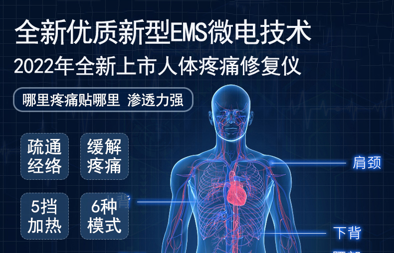 dds生物电疗仪器能量养生物电理疗经络电疗灸导仪三通大师疏通仪 标配