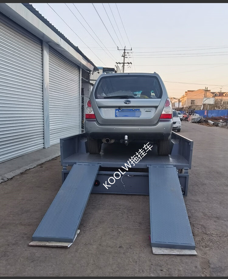 定制可上牌拖车越野汽车板车自驾游家用拖挂式小房车尾车挖机后挂车厢