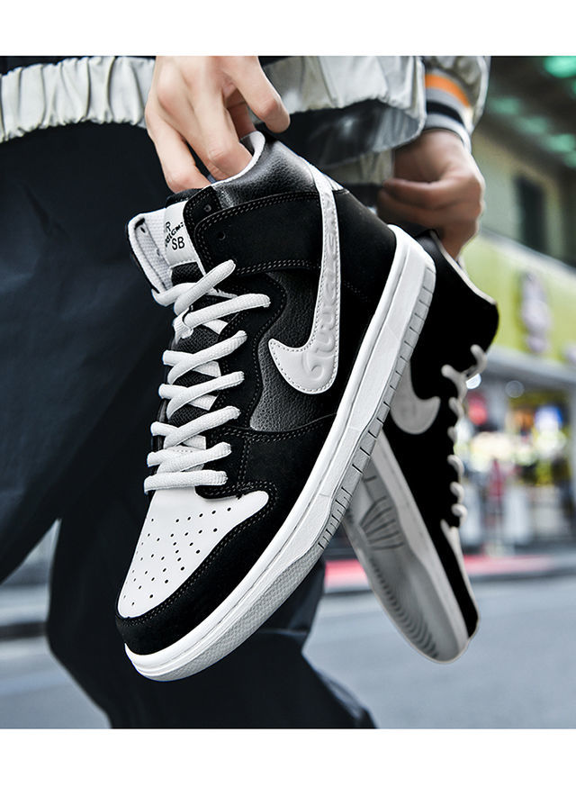 aj男鞋高帮运动鞋大学蓝烟灰黑曜石黑白运动鞋 浅紫色 默认1【图片