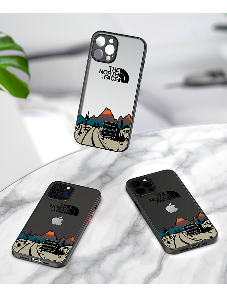 娱品潮牌北面手机壳适用苹果13加州公路ins风pro插画13promax风景潮流