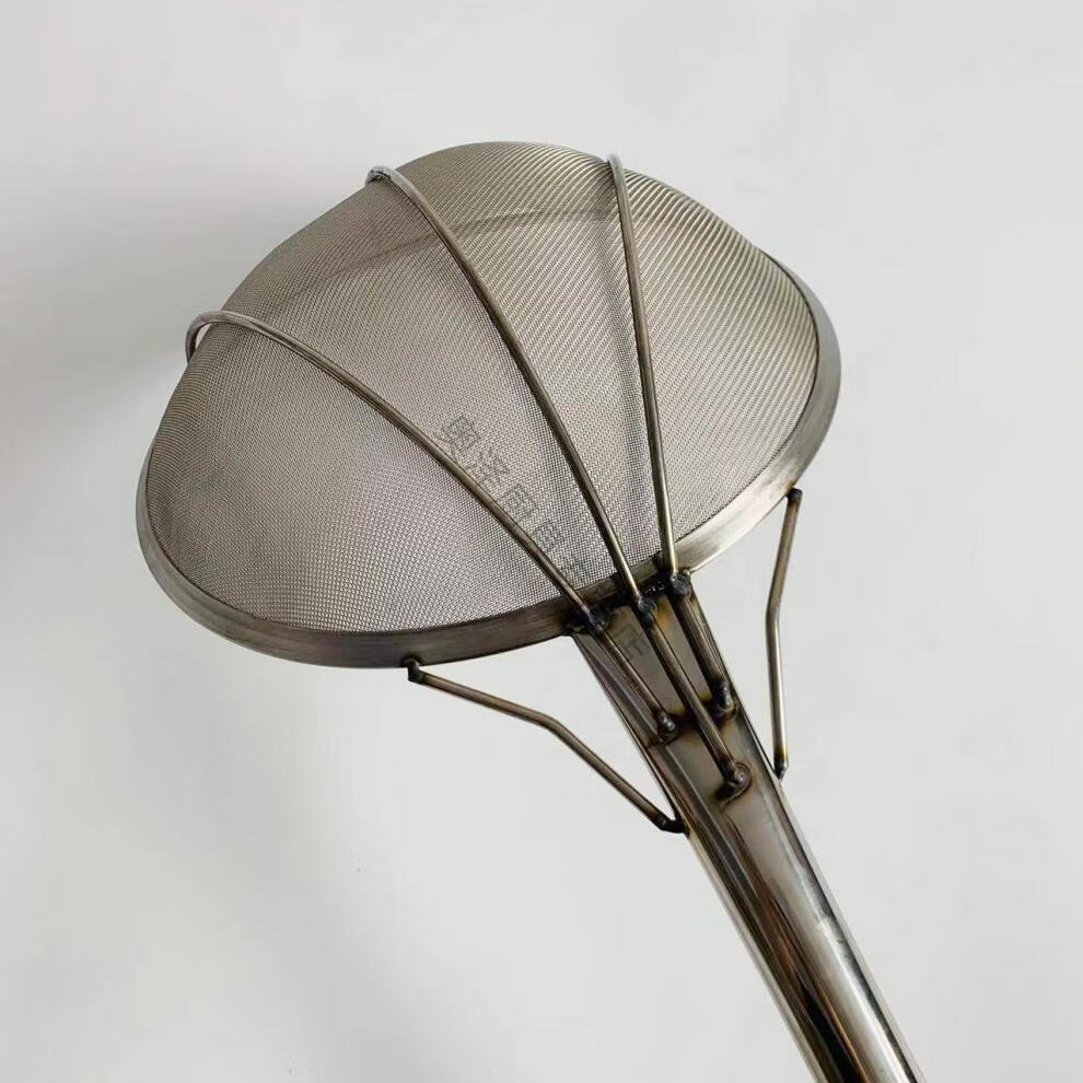 特大号长柄不锈钢漏勺不锈钢大笊篱特大长柄大漏勺食堂专用长柄捞勺