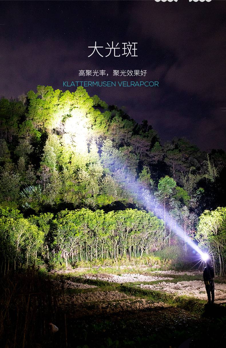 鲨头灯 强光狩猎专用分体式充电超亮户外头戴式外接电瓶疝气灯头灯 k