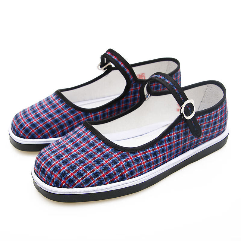 布鞋绣花鞋老北京布鞋女手工布鞋千层底布鞋妈妈鞋中老年人休闲鞋女