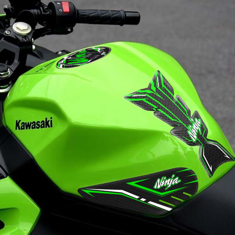 改装饰反光防水kawasaki版画油箱贴花 川崎鬼爪赛事款(30*25cm)【图片