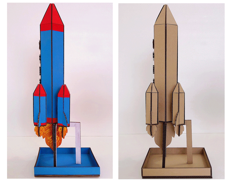 宇宙飞船手工制作航空航天空间站手工模型制作材料儿童变废为宝diy