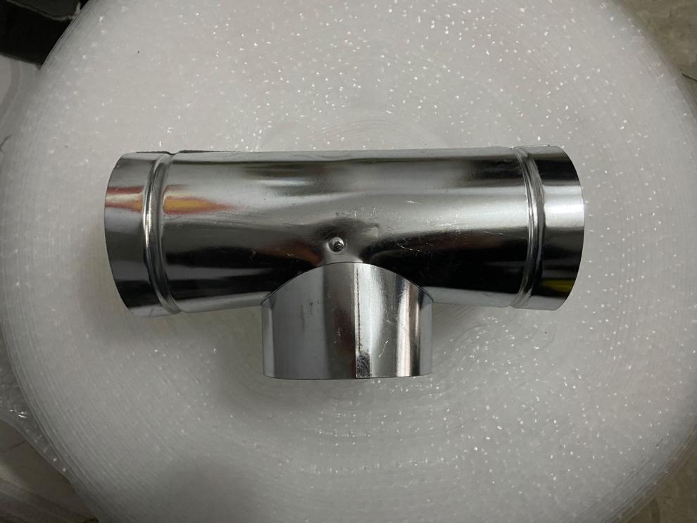 烟筒管加厚烟筒白铁皮炉子烟囱家用取暖炉烟管柴火炉蜂窝煤排烟管烟筒