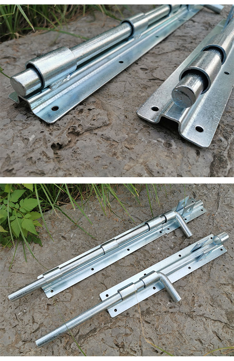 加粗加厚大铁门地插销门栓地栓焊接落地插销排销横插销铁艺门插销500