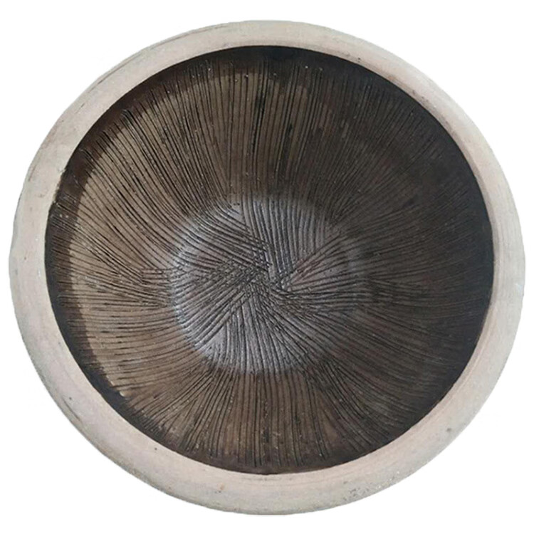 直销老式擂钵捣辣椒擂茶工具捣姜蒜药家用手工研磨器石臼子咖啡色 26