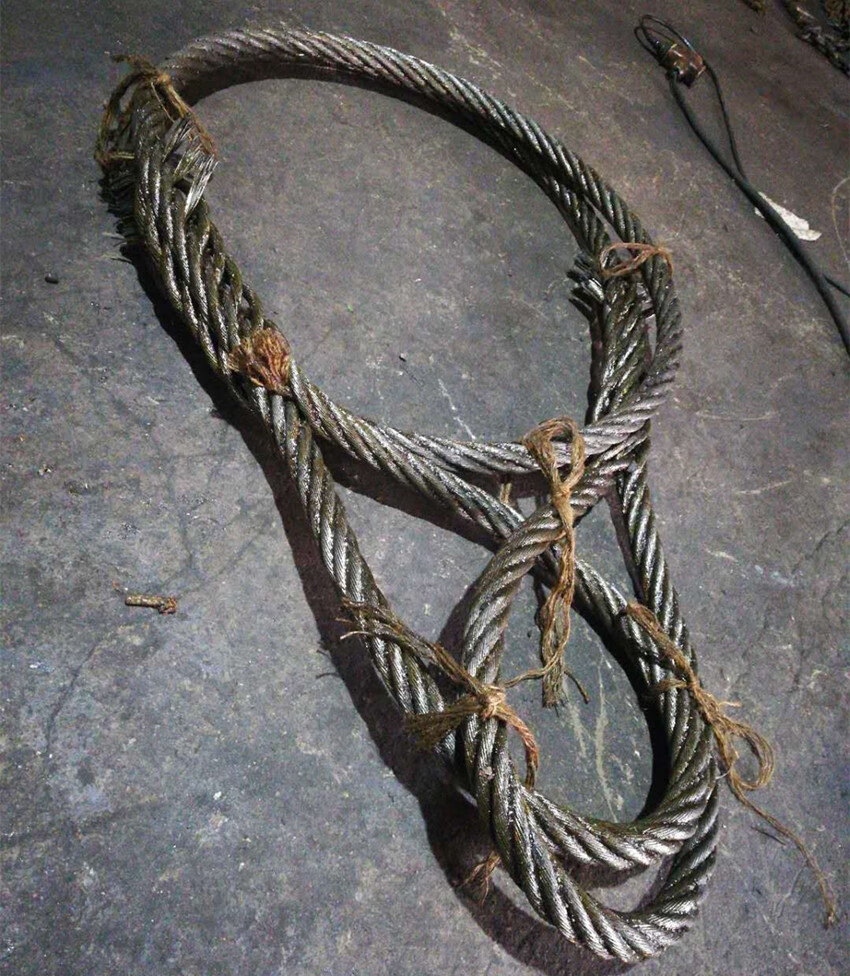 拖车绳拉车绳牵引绳钢丝绳钢缆20吨30吨40吨50吨100吨 手编织钢丝绳