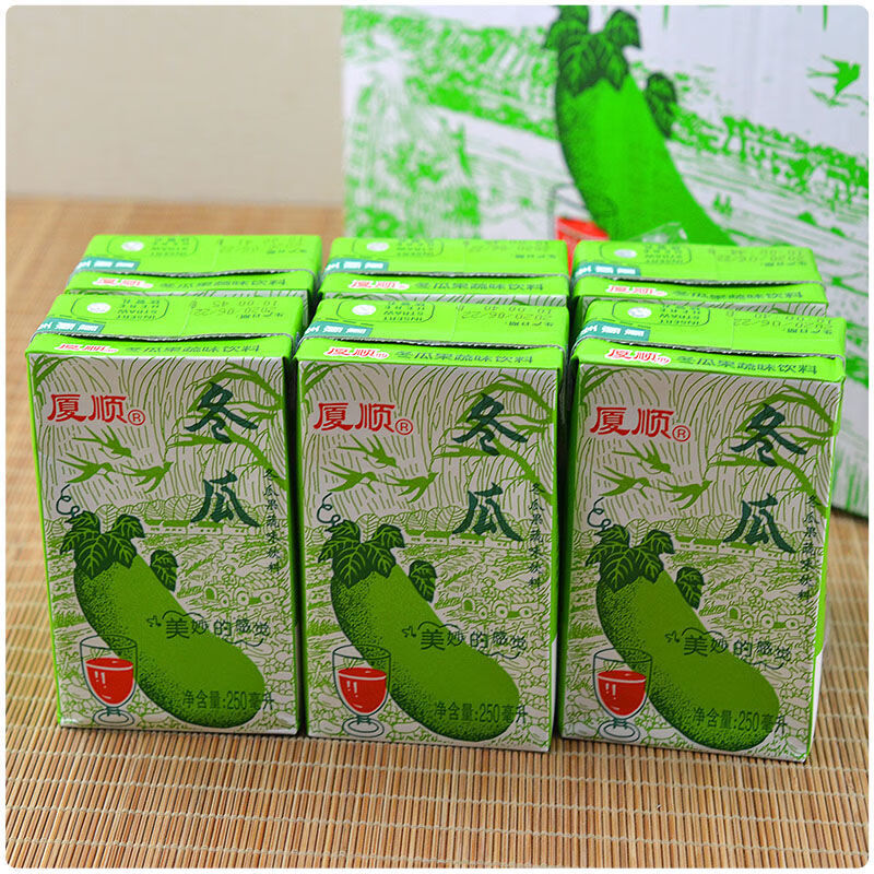 廈順 冬瓜茶菊花茶橙味果味整箱24盒*250ml飲料夏季果蔬飲品6瓶 廈順