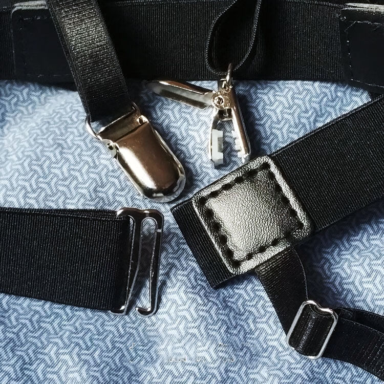 衬衫固定夹男女通用衬衫防滑防皱防溜出吊袜夹大腿环吊袜带衬衫固定夹