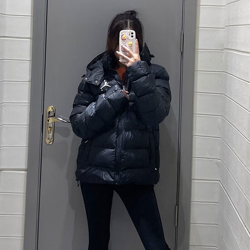 耐克(nike) 男子jordan aj飞人棉衣宽松保暖防风休闲连帽夹克棉服外套