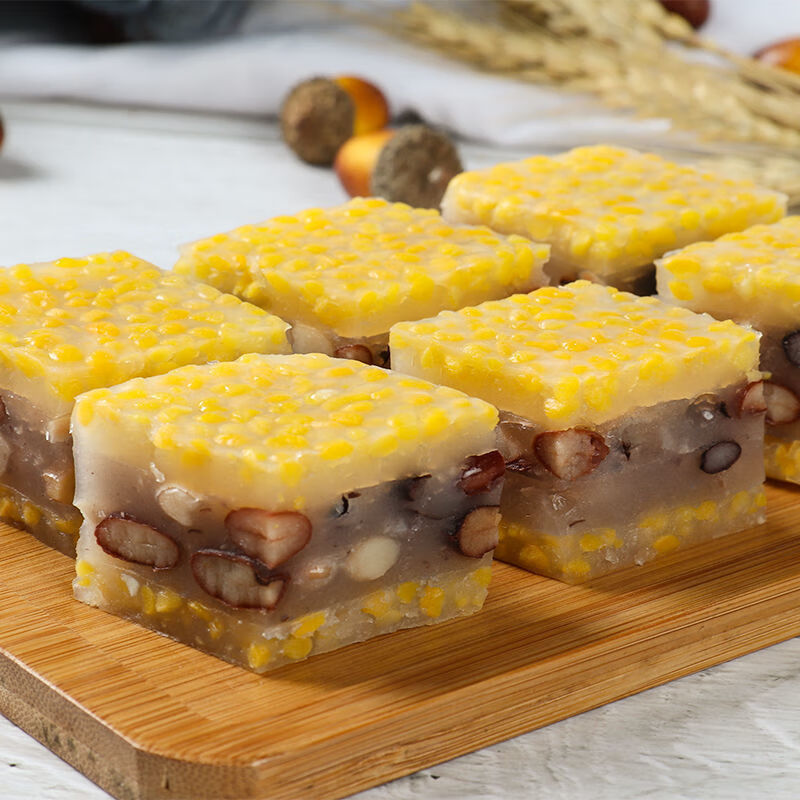 大笑红豆糕广式500g广东早茶港式点心速冻传统糕点加热即食大笑红枣糕