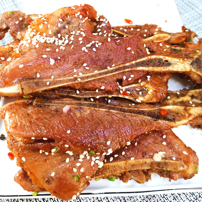 手抓扇子骨半成品冷冻腌制油炸椒盐猪排骨美食方便菜 1包*750g(10根)