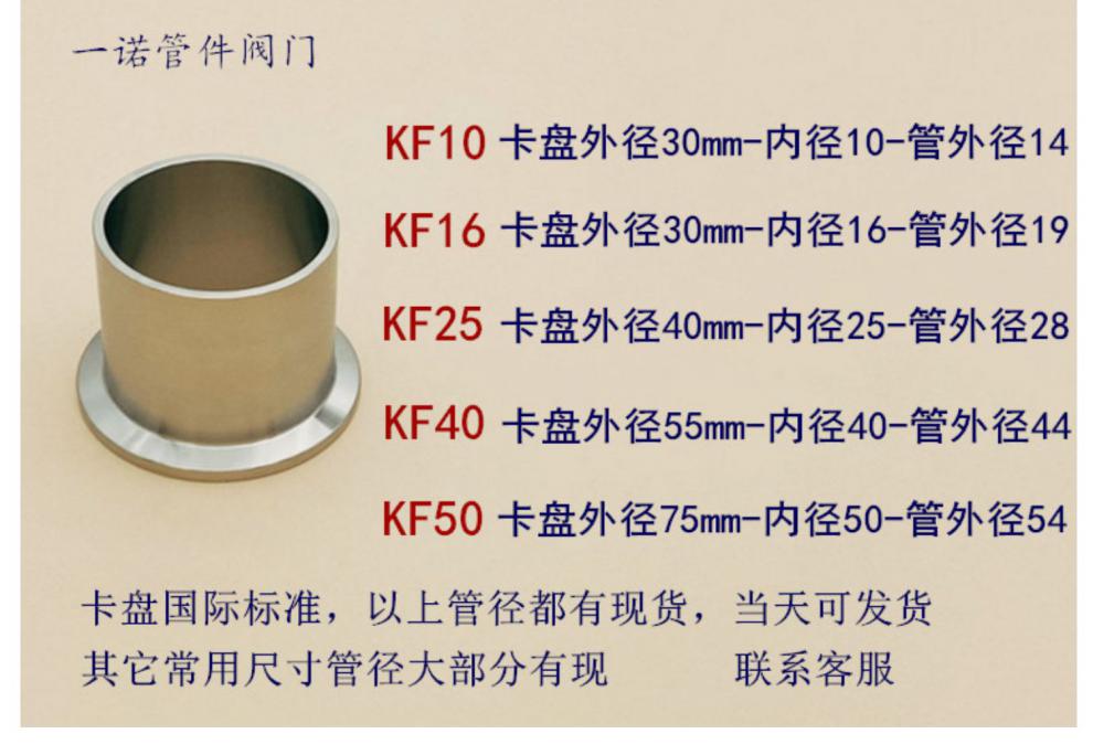 kf25真空接头尺寸图图片