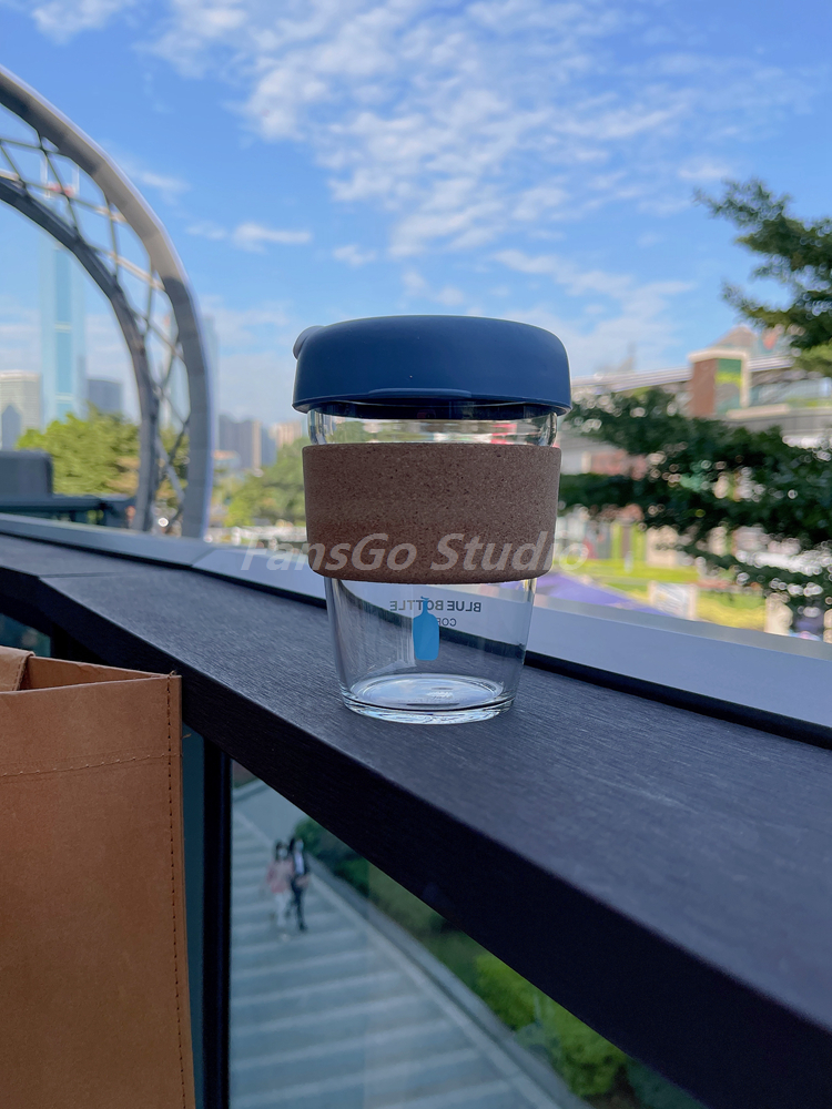 日本蓝瓶子咖啡杯 日本bluebottle coffee蓝瓶子随手杯小蓝玻璃咖啡杯