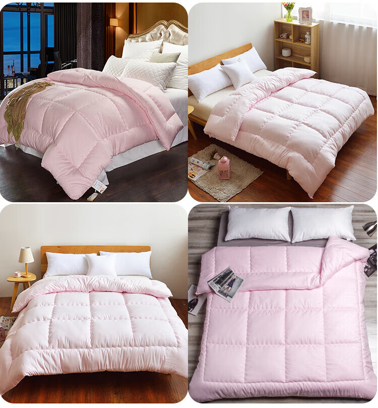 水星家纺被子冬被加厚保暖10/12斤8丝绵被冬季太空被学生宿舍被芯双人