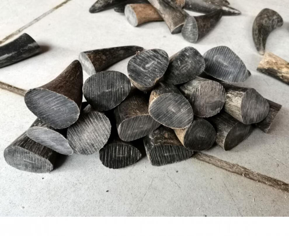 庄梦蝶黑水牛角尖全实心原料diy手工艺品雕刻印章刀柄手串珠材料3033