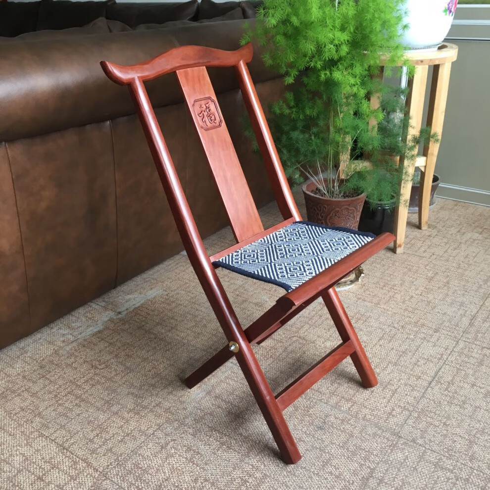 马扎子靠背马扎椅子山东工艺马札凳原木折叠便携特色礼品大靠背