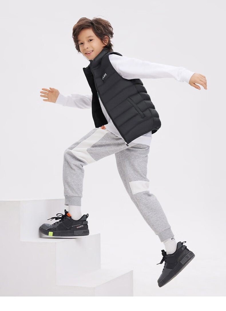 安踏儿童羽绒马甲2022年秋冬季新款轻薄保暖舒适儿童羽绒服儿童马甲3