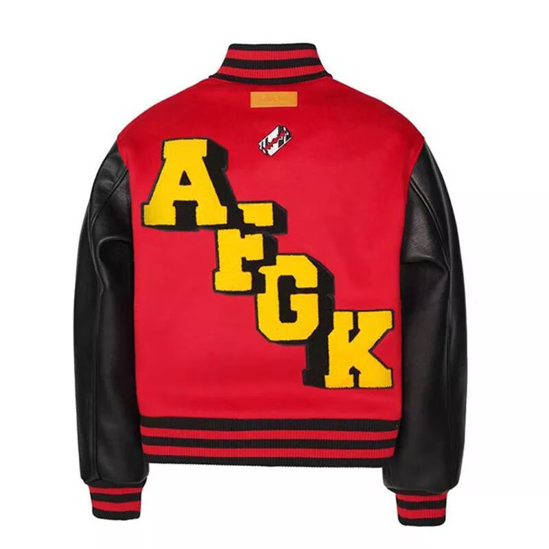 fff联名afgk马思唯棒球服外套情侣夹克国潮美式街头嘻哈外套同款 afgk