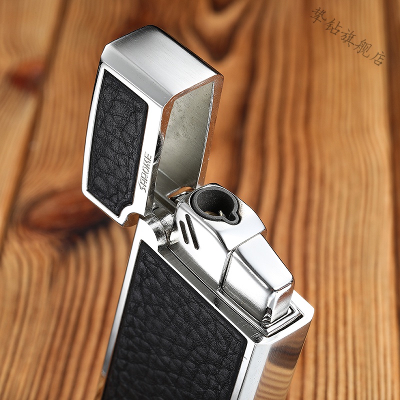 日本sarome沙乐美雪茄打火机充气打火机防风带雪茄钻沙乐美bm0613