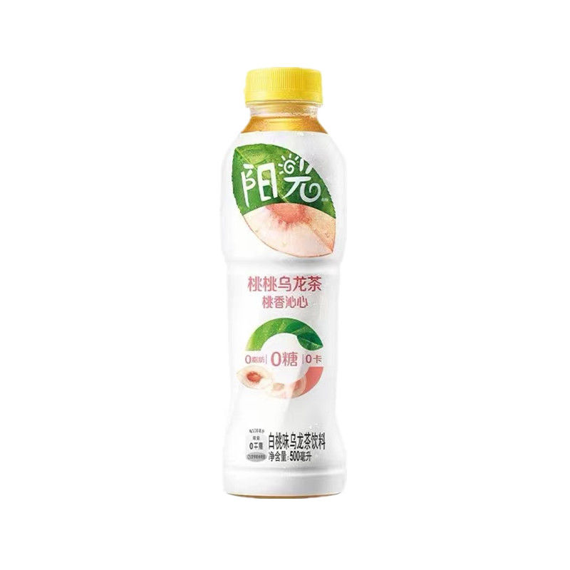 阳光柠檬茶 500ml*5瓶 可口·可乐阳光无蔗糖柠檬茶桃桃乌龙茶0卡0旨