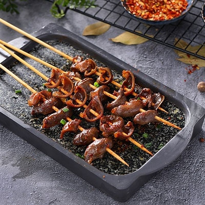 鸡胗鸭胗大串烧烤凤胗鸡肾串鸡肫串商用冷冻半成品食材20串一包 鸡胗
