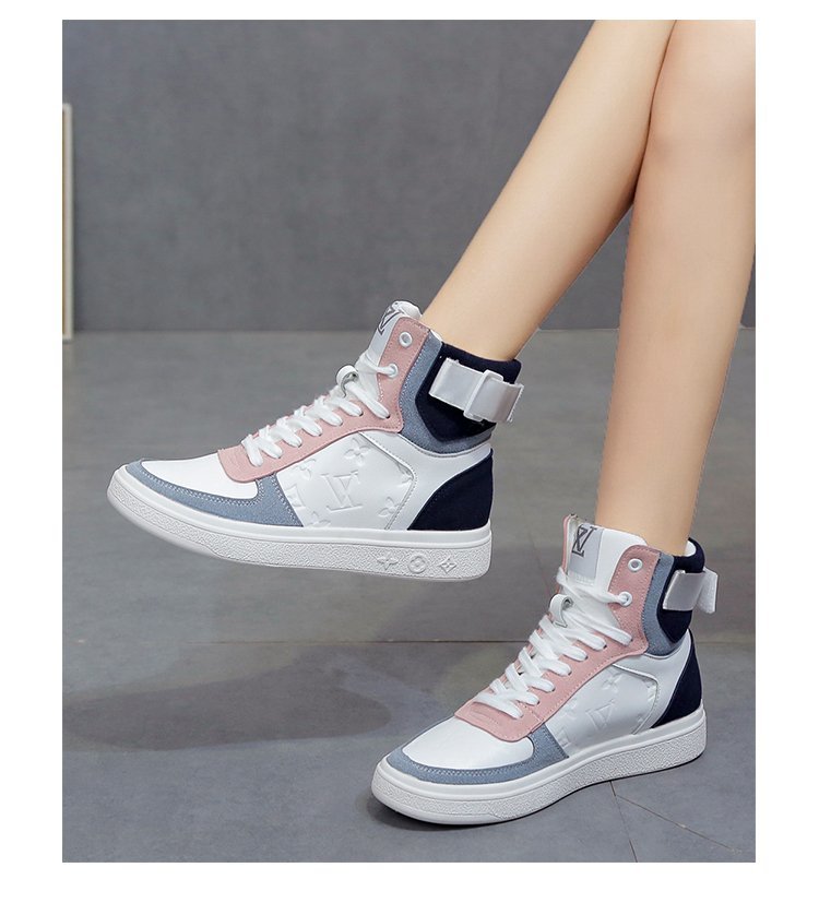 欧易威高中初中女生运动鞋老爹鞋鞋同款高帮鞋女2021秋冬季新款女士