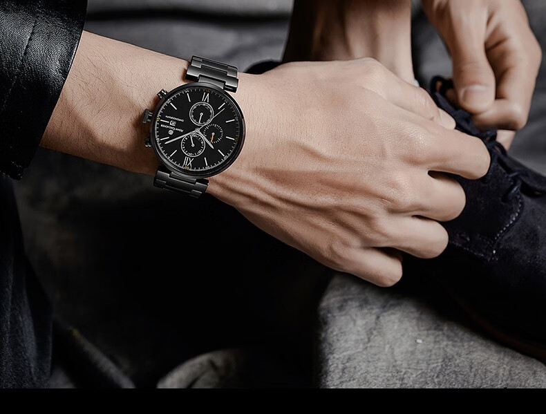 意大利品牌adamgallagher(ag)手表男款潮流时尚石英男士手表个性薄