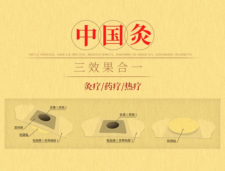 久火中国灸武汉国灸镇疼痛灸腰痛灸腰间盘突出腰椎间盘突出膏贴肩周炎