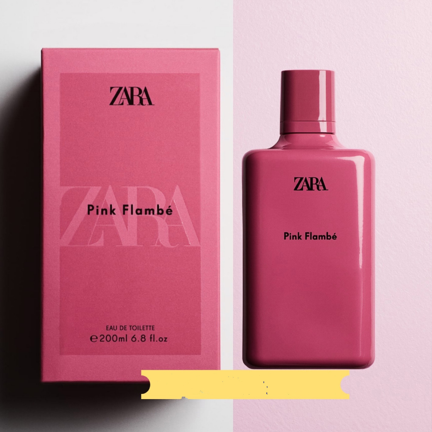 zara pink flambe飒拉红粉佳人淡香水 奶香混合甜香初恋甜女孩 10ml