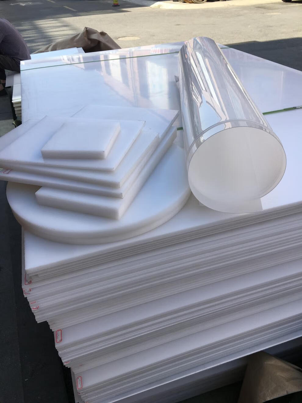 pp板材 聚丙烯板 塑料板 pe板pp板加工硬塑胶板3 5mm 10mm*200*200mm