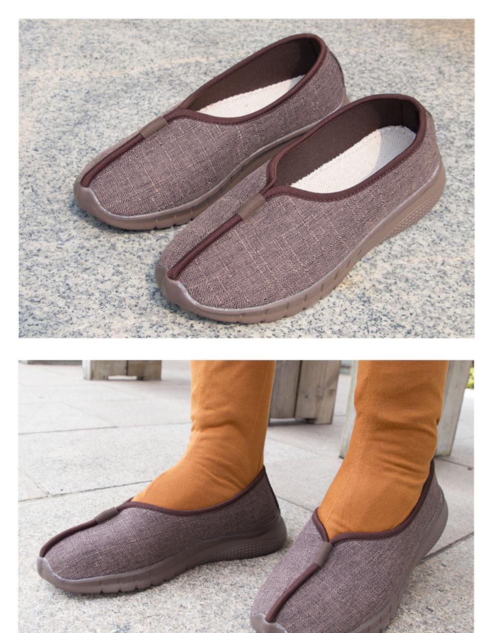 和尚鞋僧鞋男单鞋竹节麻罗汉鞋厚底耐磨僧人鞋软底男女春秋季 土黄色