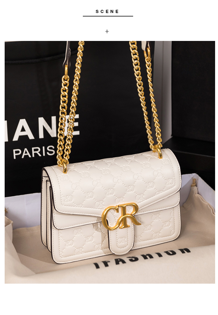 gg yo ck品牌奢侈品轻奢女包包2022新款时尚单肩斜挎小方包感链条腋下