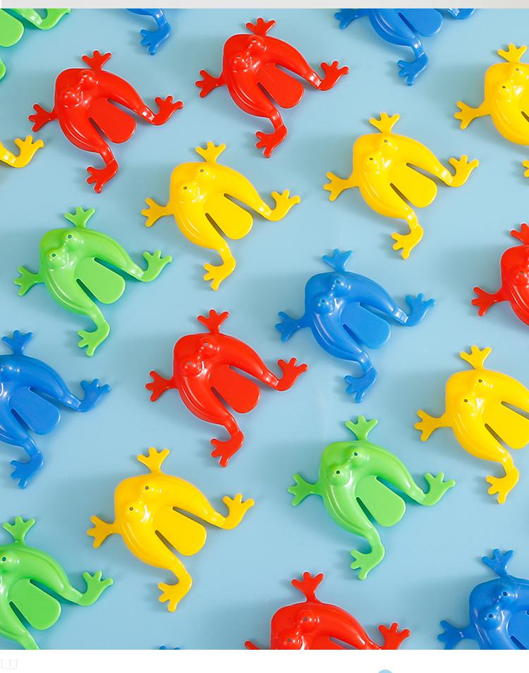 会蹦的青蛙 跳跳青蛙动物弹跳宝宝玩具子互动益·智弹跳游戏80怀旧