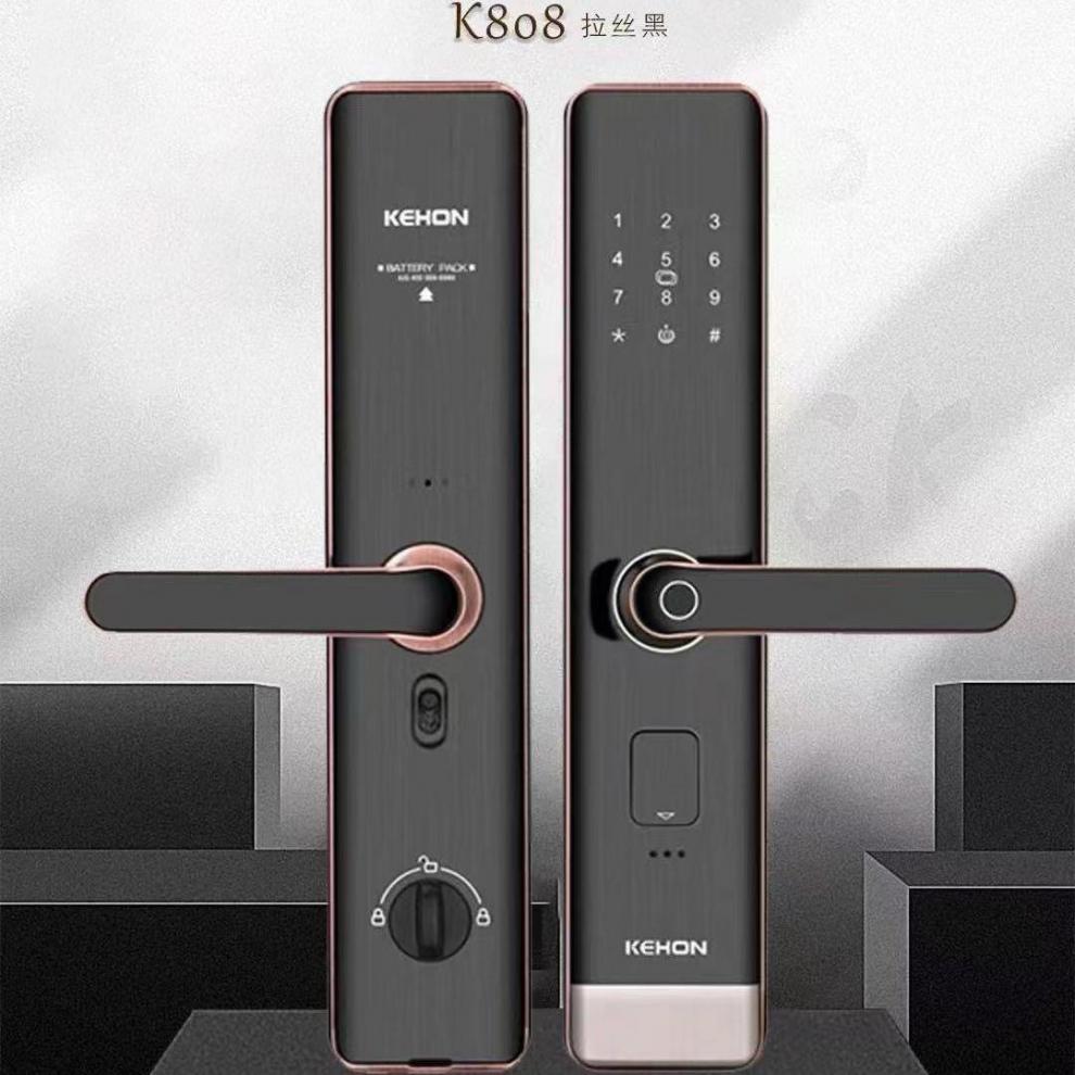 琦莎科熊官方同款k8智能指纹锁防盗门家用智能密码锁酒店公寓通用电子