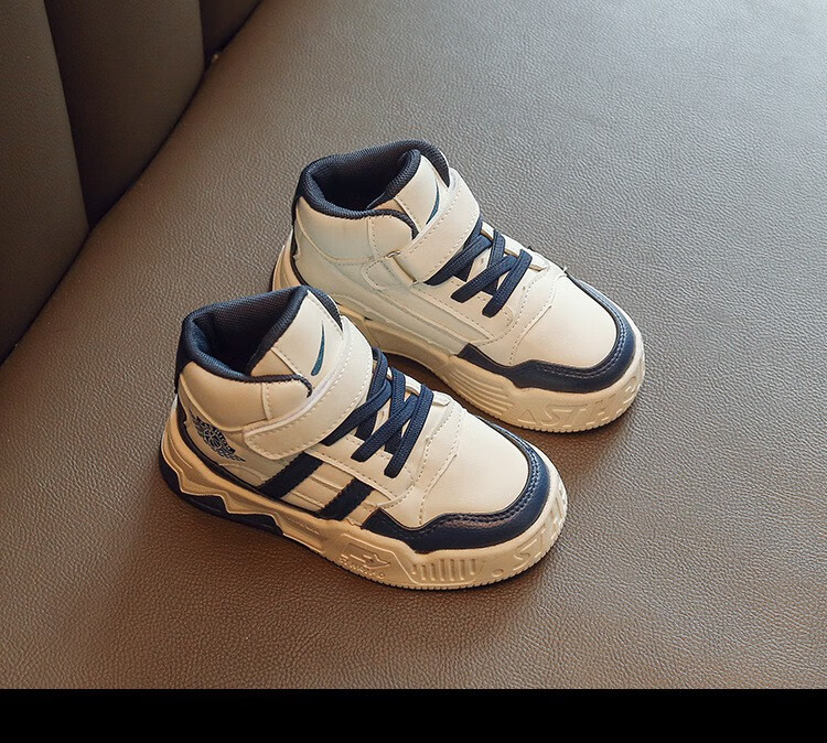 十一岁男儿童平底鞋春秋高帮运动鞋10岁球鞋33码2022秋季款男童拼色